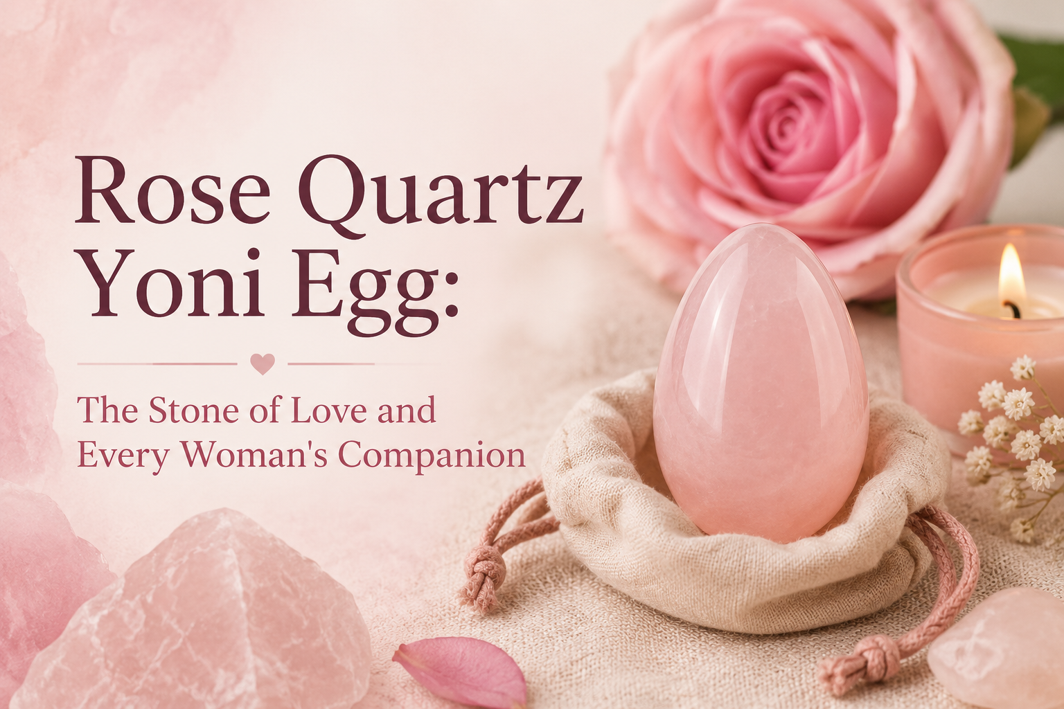 Rose Quartz Yoni Egg: The Stone of Love and Every Woman's Companion