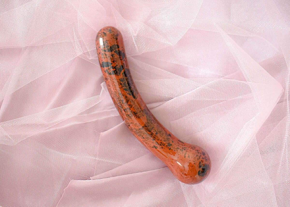 MAHOGANY OBSIDIAN YONI WAND - THE PEARL VELVET