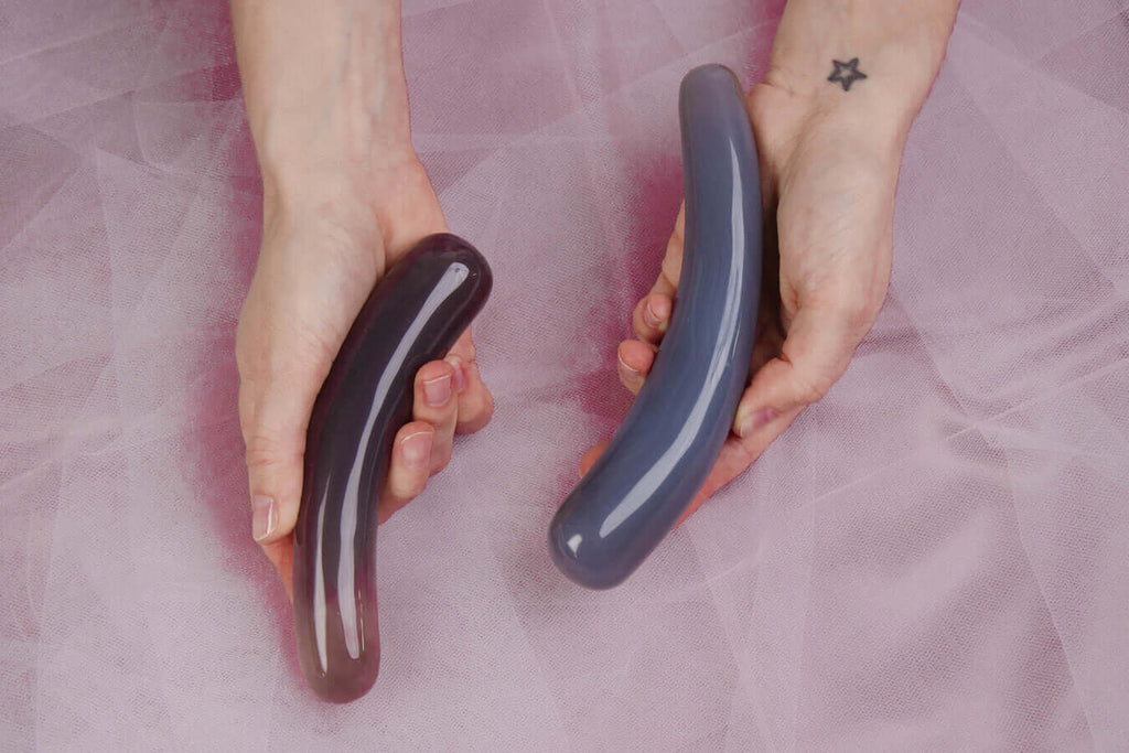 GREY AGATE YONI WAND - THE SLIDE AGATHA