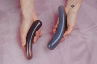 Grey Agate Yoni Wand - The Slide Agatha: Natural Crystal Pleasure Tool for Healing and Self-Love