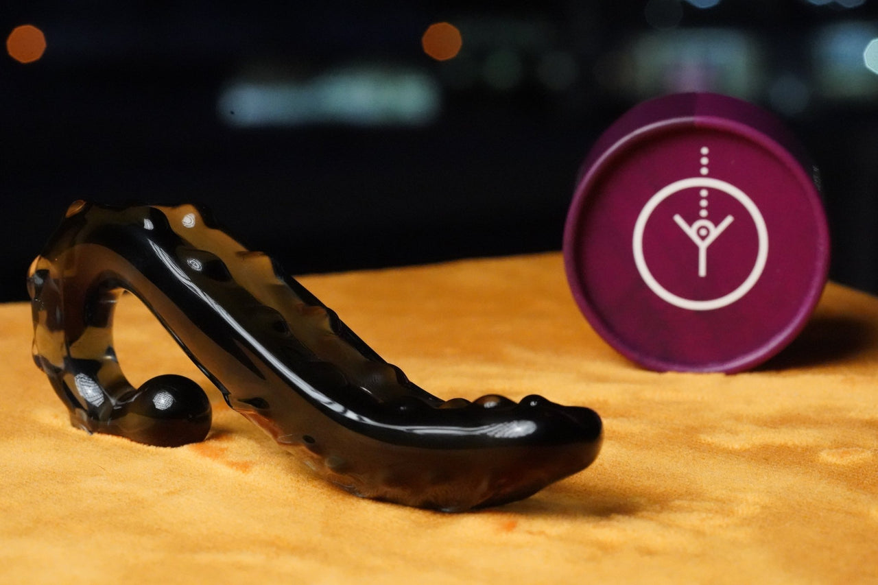Black Glass Dildo The Octopussy: G-Spot Magik | Yoni Wanderland Black Glass Dildo The Octopussy: G-Spot Magik | Yoni Wanderland