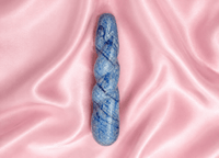 Blue Quartz Crystal Yoni Wand – The Twist Serene - Yoni Wanderland