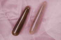Grey Agate Yoni Wand - The Straight Agatha: Sensual Confidence & Trust - Yoni Wanderland