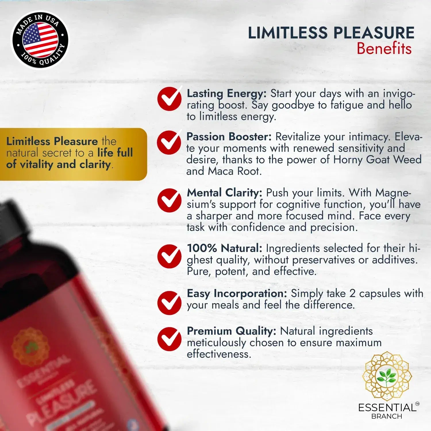 Limitless Pleasure - Natural Supplement