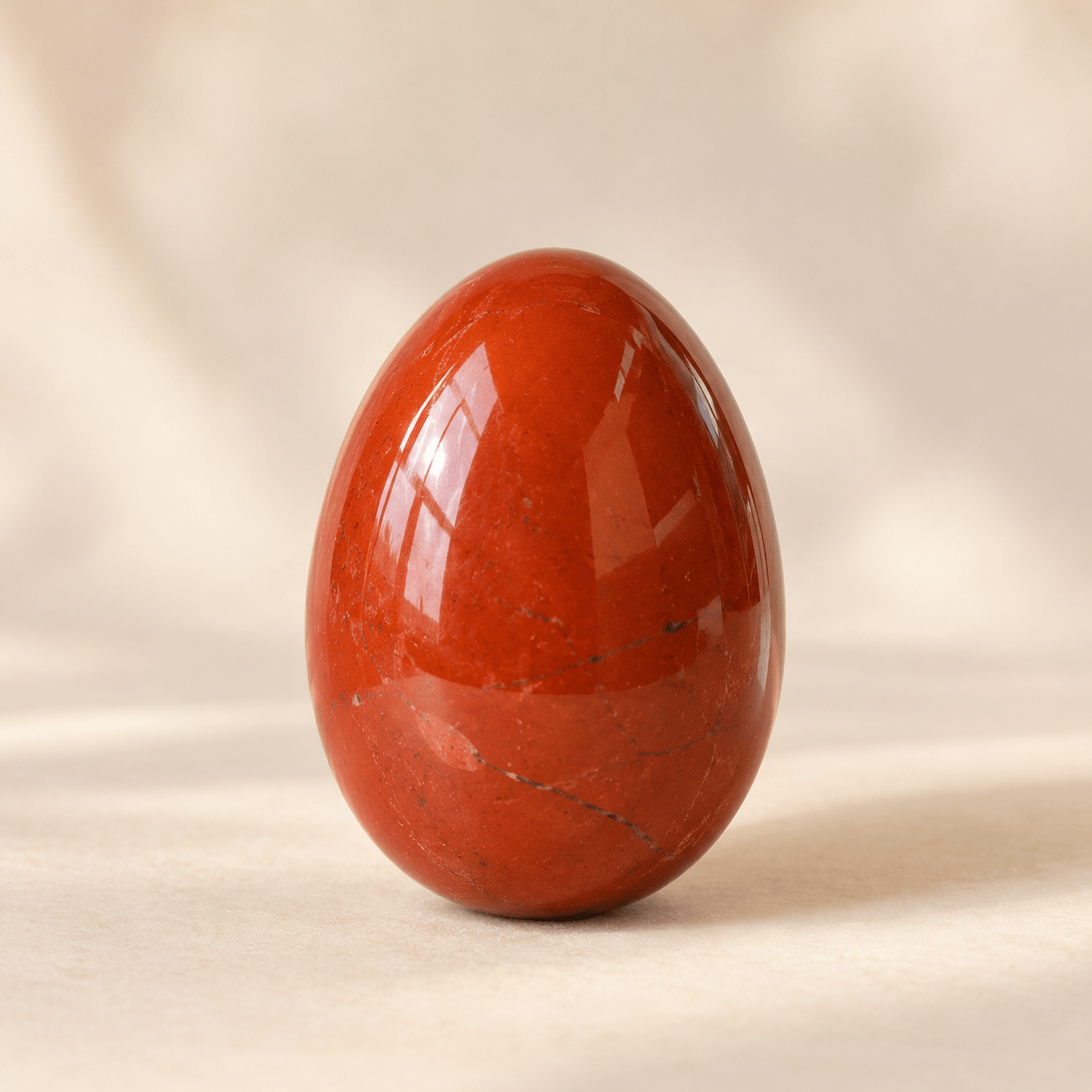 Red Jasper Yoni Egg - Cherry: Grounding & Vitality - Yoni Wanderland