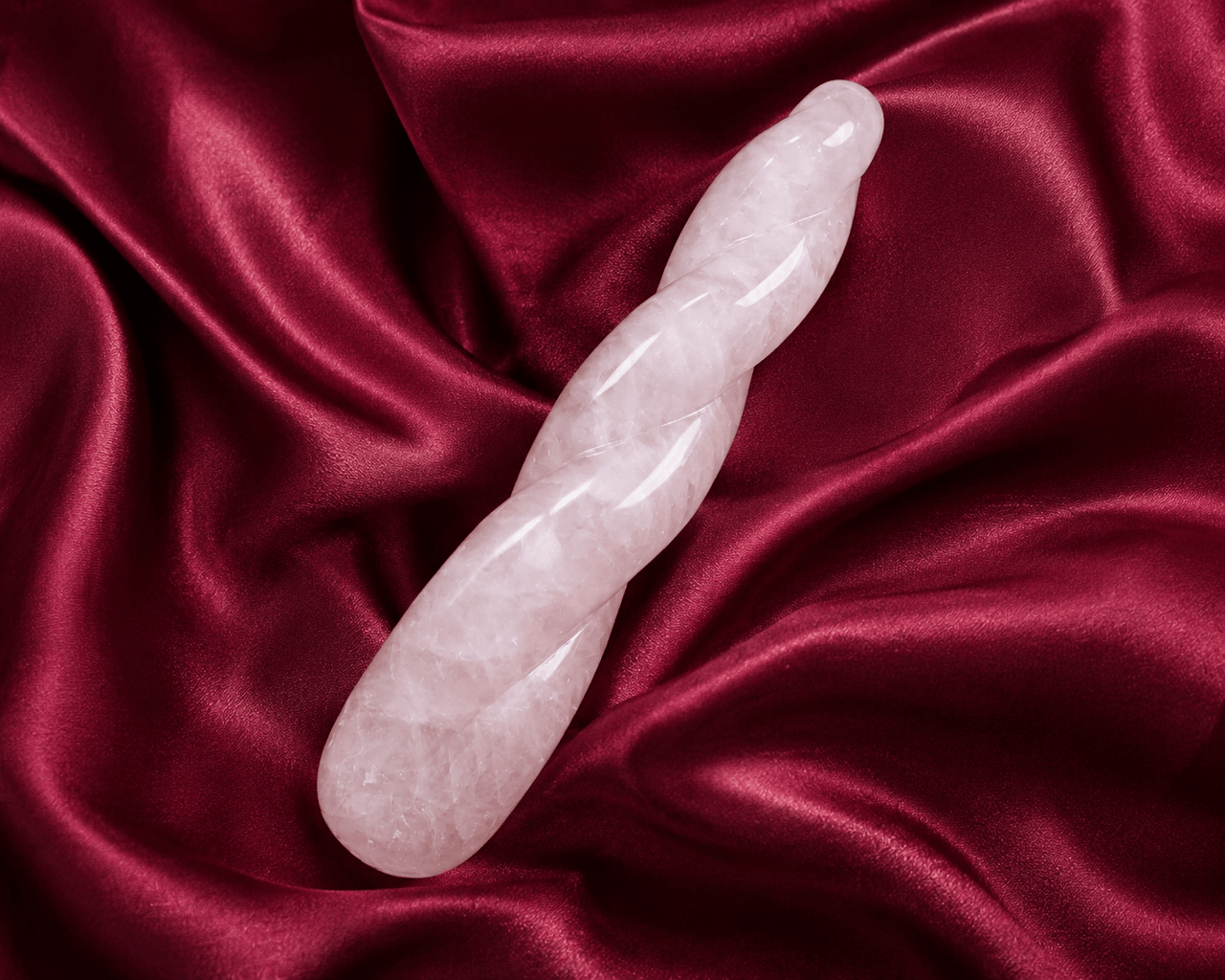 Rose Quartz Crystal Yoni Wand – The Twist Rosie - Yoni Wanderland