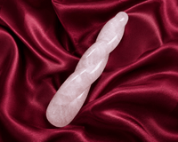 Rose Quartz Crystal Yoni Wand – The Twist Rosie - Yoni Wanderland