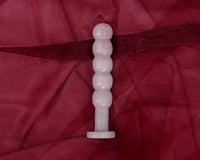 ROSE QUARTZ YONI WAND - THE STRAIGHT BULB ROSIE - Yoni Wanderland