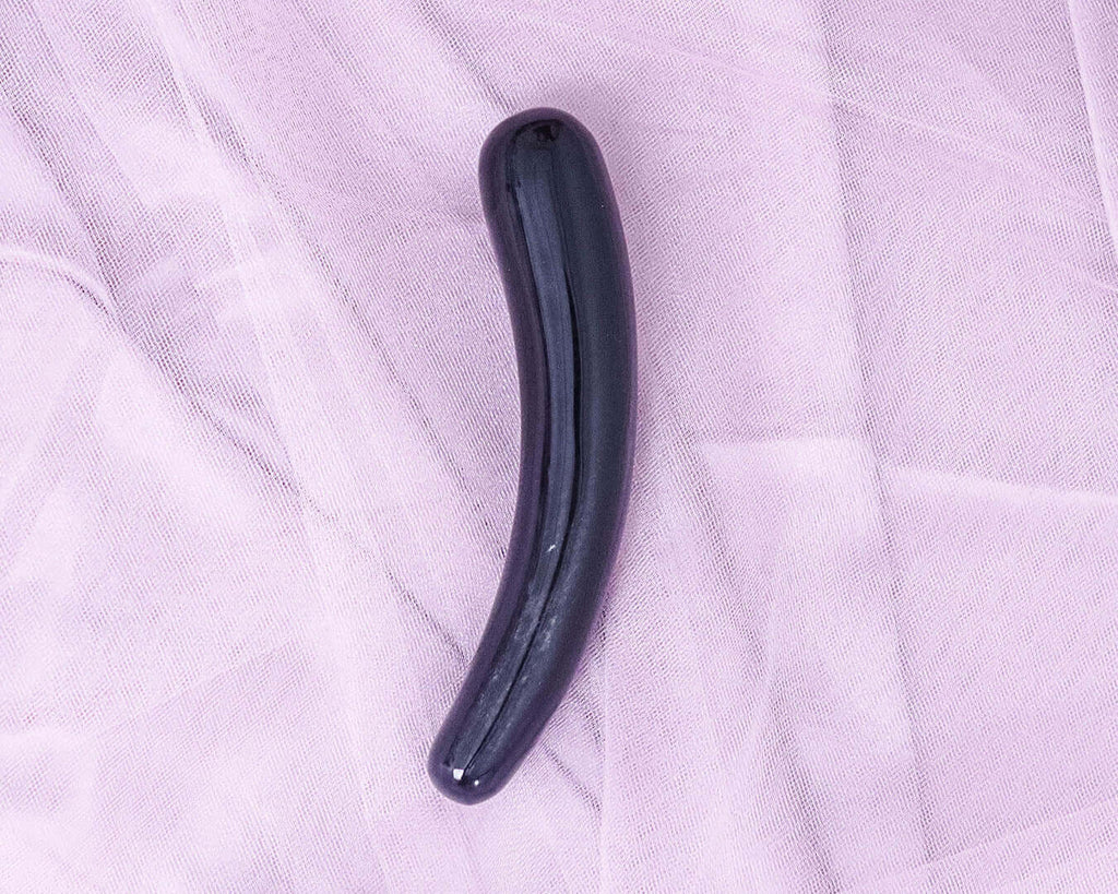 BLACK OBSIDIAN YONI WAND - THE SLIDE SHADOW