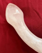 ROSE QUARTZ YONI WAND - THE BEADED CURVE ROSIE - Yoni Wanderland