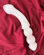 ROSE QUARTZ YONI WAND - THE BEADED CURVE ROSIE - Yoni Wanderland
