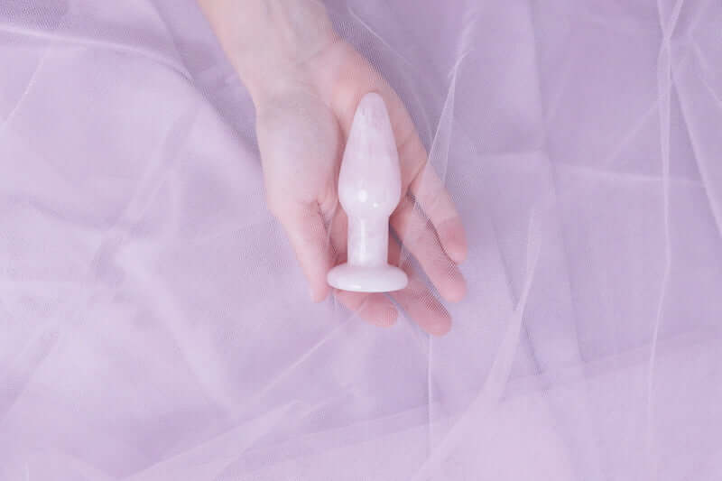 ROSE QUARTZ BUTT PLUG SLIM - ROSIE ANAL PLUG
