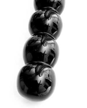BLACK OBSIDIAN YONI WAND - THE SHADOW JOYSTICK - Yoni Wanderland