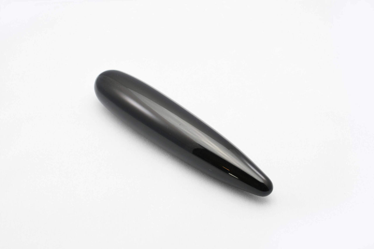 BLACK OBSIDIAN YONI WAND - THE STRAIGHT SHADOW - Yoni Wanderland