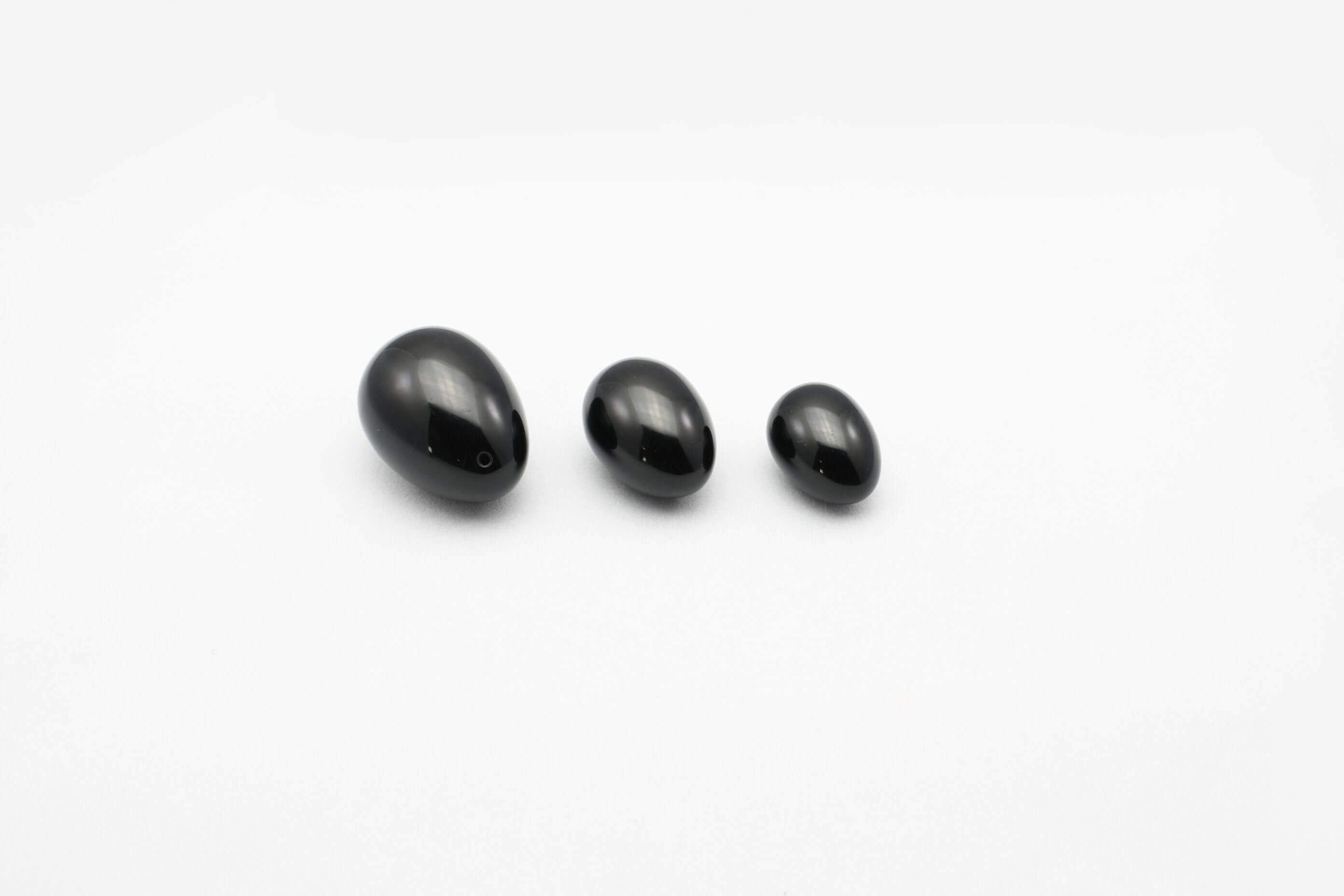 BLACK OBSIDIAN YONI EGG - SHADOW - Yoni Wanderland