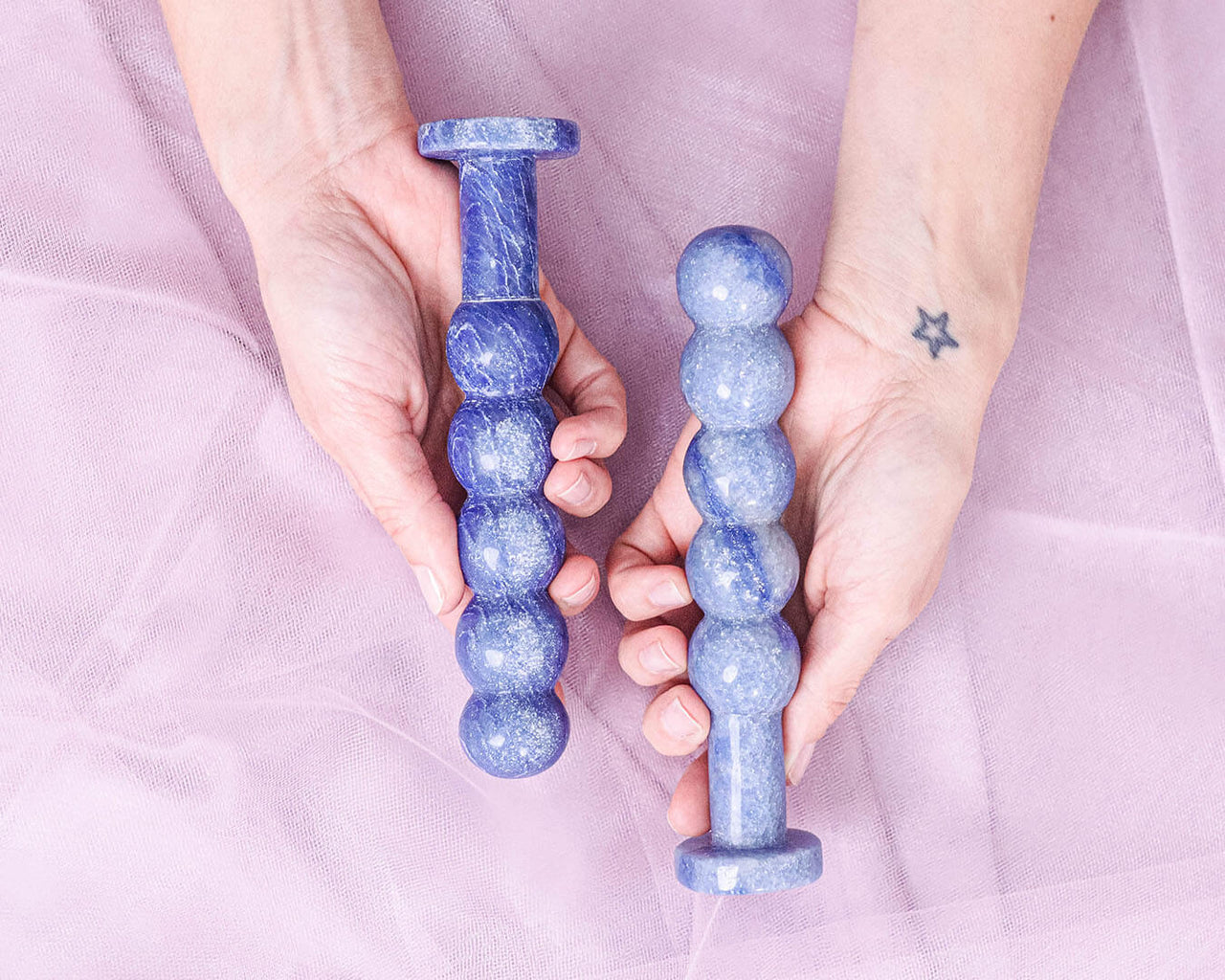 BLUE QUARTZ YONI WAND - THE SERENE JOYSTICK - Yoni Wanderland