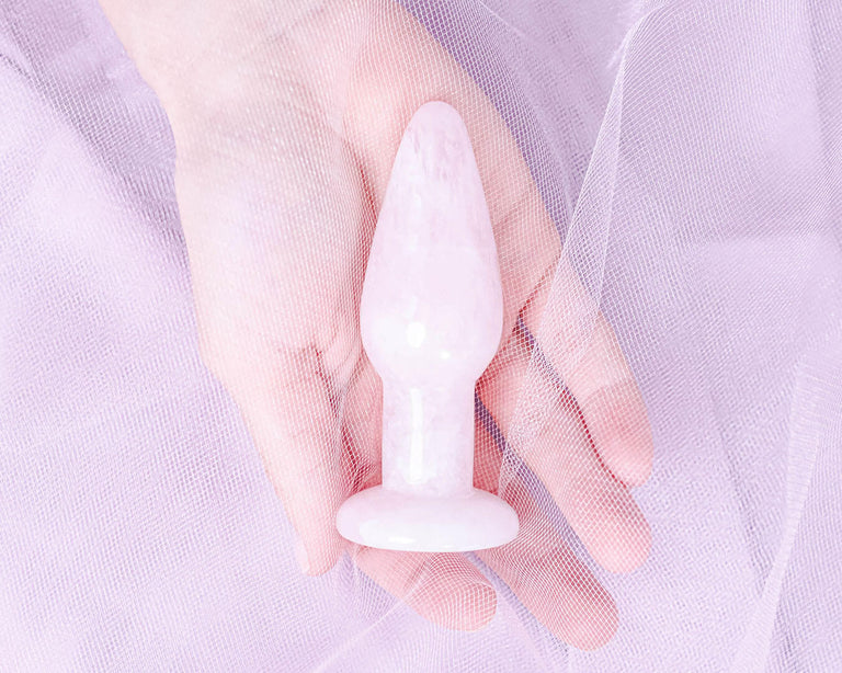ROSE QUARTZ CRYSTAL BUTT PLUG – Yoni Wanderland
